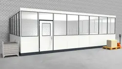 Hallenbüro 3-seitig 8,00 x 5,50 m 44 m² (HB3-8055)