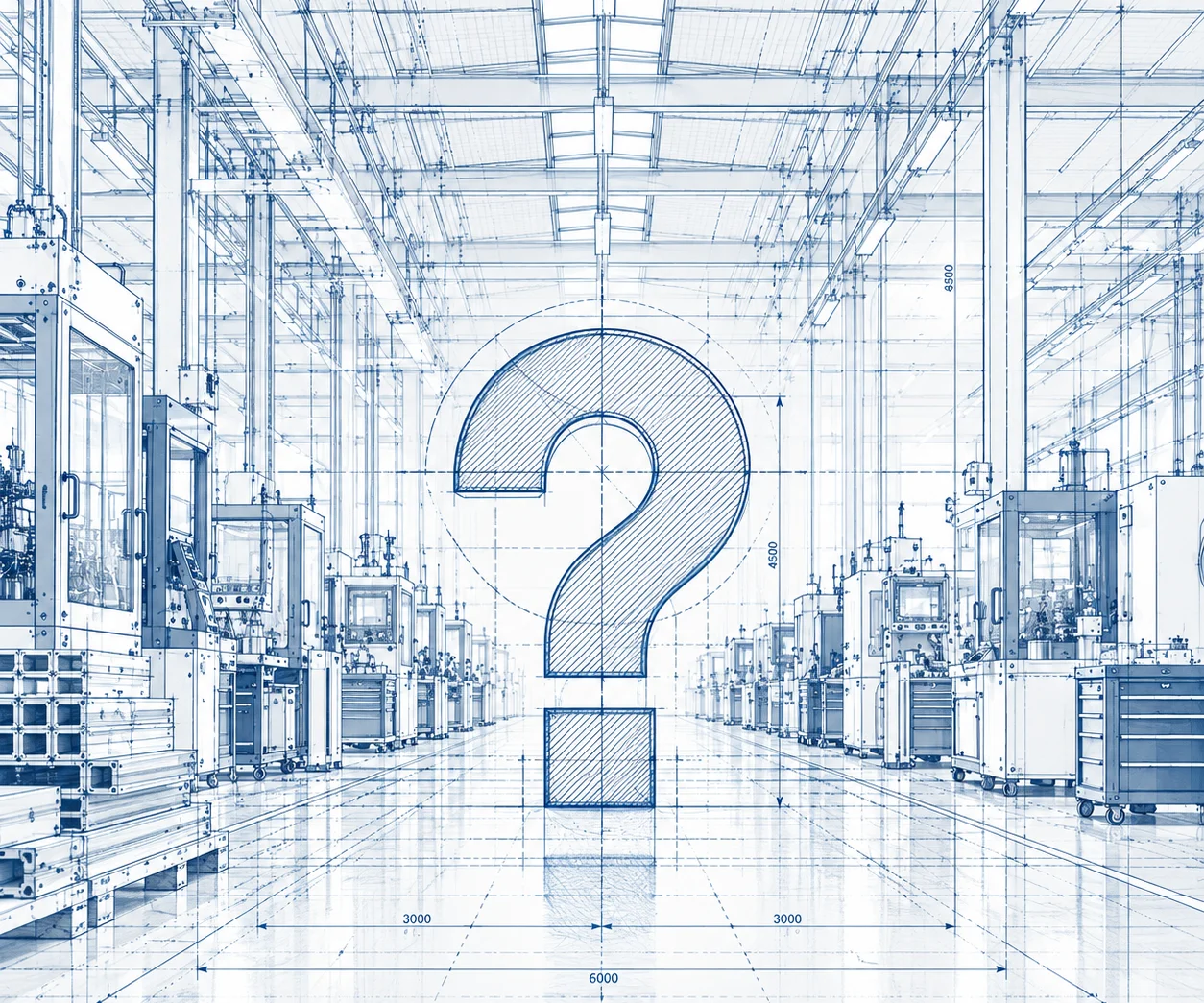 FAQ – Häufige Fragen zu Industrieprodukten Industrieprodukte und technische Komponenten in einer modernen Fertigungsumgebung