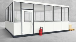 Hallenbüro 4-seitig 5,50 x 5,50 m 30,25 m² (HB4-5555)