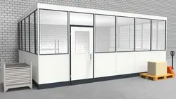 Hallenbüro 3-seitig 6,00 x 4,50 m 27 m² (HB3-6045)
