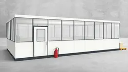 Hallenbüro 4-seitig 9,00 x 5,50 m 49,5 m² (HB4-9055)