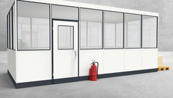 Hallenbüro 4-seitig 6,00 x 3,00 m 18 m² (HB4-6030)