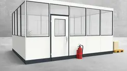 Hallenbüro 4-seitig 5,00 x 4,00 m 20 m² (HB4-5040)