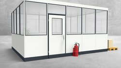 Hallenbüro 4-seitig 5,00 x 4,00 m 20 m² (HB4-5040)