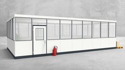 Hallenbüro 4-seitig 9,00 x 5,00 m 45 m² (HB4-9050)