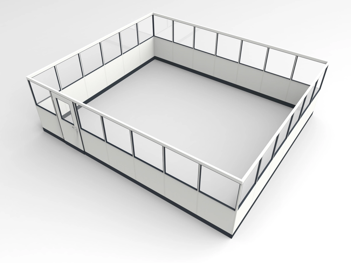 Wandanschluss für Stellwand 4-seitig 7,00 x 6,00 m System RS 45 von Becker Raumsysteme - Artikel SW4-7060