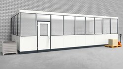 Hallenbüro 3-seitig 9,00 x 4,00 m 36 m² (HB3-9040)