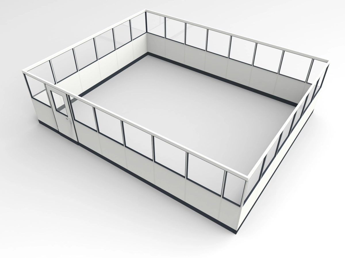 Wandanschluss für Stellwand 4-seitig 7,50 x 6,00 m System RS 45 von Becker Raumsysteme - Artikel SW4-7560