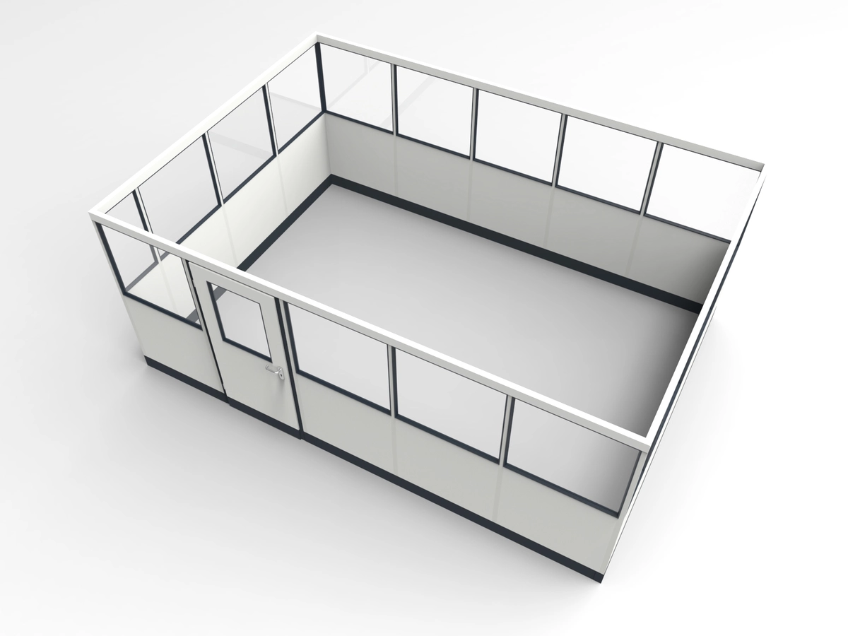 Wandanschluss für Stellwand 4-seitig 7,00 x 5,00 m System RS 45 von Becker Raumsysteme - Artikel SW4-7050
