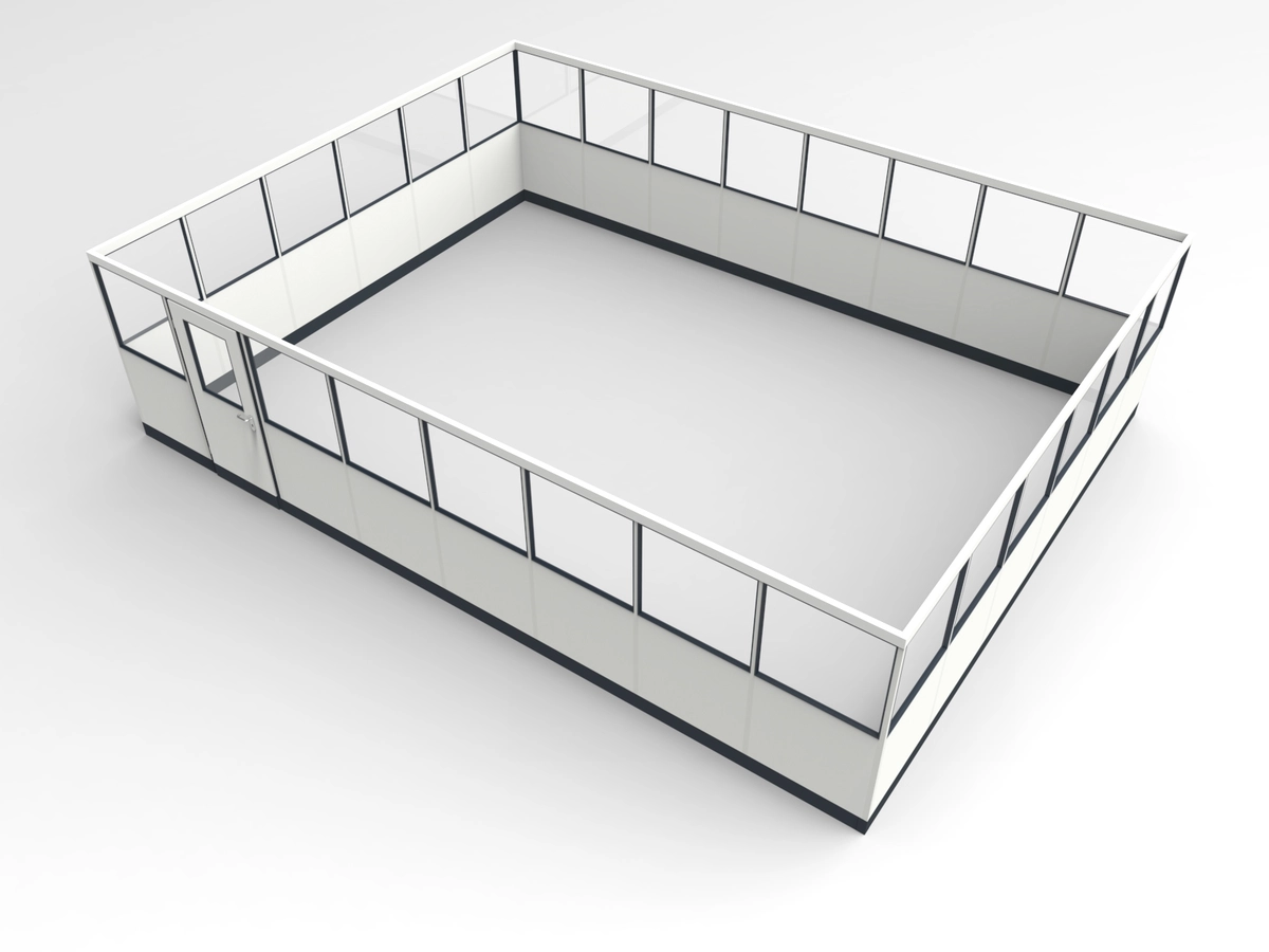 Wandanschluss für Stellwand 4-seitig 8,00 x 6,00 m System RS 45 von Becker Raumsysteme - Artikel SW4-8060