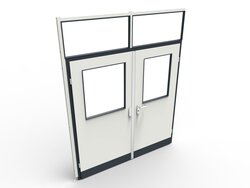 Türmittelsichtelement Doppeltür Raster 8