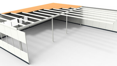 Zwischenstützen für Decken im System RS 45