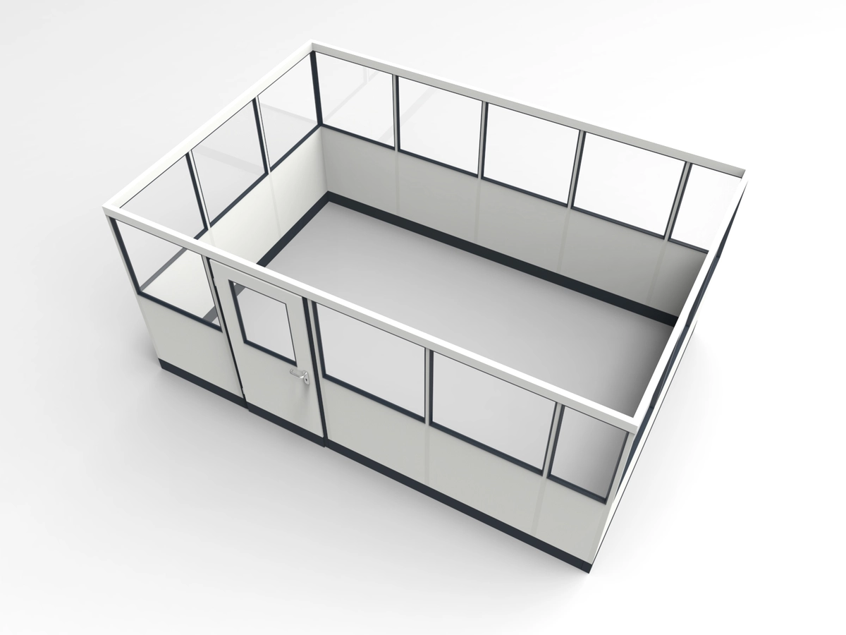 Wandanschluss für Stellwand 4-seitig 4,50 x 3,00 m System RS 45 von Becker Raumsysteme - Artikel SW4-4530