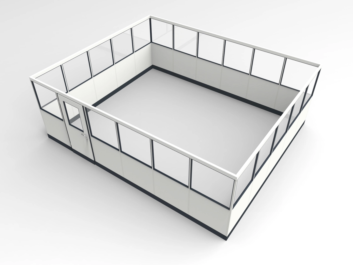 Wandanschluss für Stellwand 4-seitig 6,00 x 5,00 m System RS 45 von Becker Raumsysteme - Artikel SW4-6050