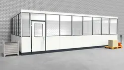 Hallenbüro 3-seitig 8,50 x 5,00 m 42,5 m² (HB3-8550)