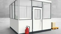 Hallenbüro 4-seitig 3,00 x 3,00 m 9 m² (HB4-3030)