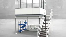 Hallenbüro auf Stahlbau 4-seitig 4,00 x 4,00 m 16 m² (HS4-4040)