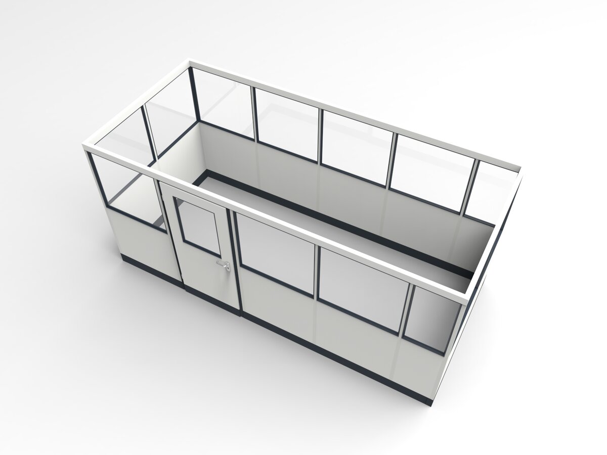 Wandanschluss für Stellwand 4-seitig 4,50 x 2,00 m System RS 45 von Becker Raumsysteme - Artikel SW4-4520