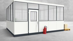 Hallenbüro 4-seitig 5,00 x 4,50 m 22,5 m² (HB4-5045)