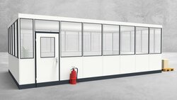 Hallenbüro 4-seitig 7,50 x 4,50 m 33,75 m² (HB4-7545)