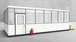 Hallenbüro 4-seitig 7,50 x 4,50 m 33,75 m² (HB4-7545)