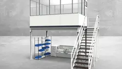 Hallenbüro auf Stahlbau 4-seitig 4,50 x 3,00 m 13,5 m² (HS4-4530)