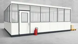 Hallenbüro 4-seitig 6,50 x 6,00 m 39 m² (HB4-6560)