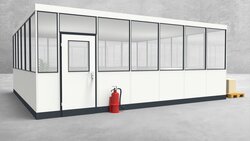 Hallenbüro 4-seitig 6,50 x 6,00 m 39 m² (HB4-6560)