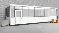 Hallenbüro 3-seitig 8,50 x 4,50 m 38,25 m² (HB3-8545)