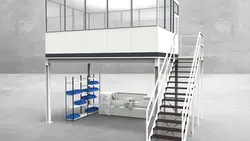 Hallenbüro auf Stahlbau 4-seitig 5,00 x 3,50 m 17,5 m² (HS4-5035)