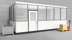 Hallenbüro 3-seitig 6,00 x 3,00 m 18 m² (HB3-6030)