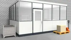 Hallenbüro 3-seitig 5,00 x 4,00 m 20 m² (HB3-5040)