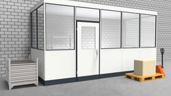 Hallenbüro 3-seitig 5,00 x 2,00 m 10 m² (HB3-5020)