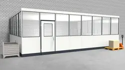 Hallenbüro 3-seitig 8,00 x 6,00 m 48 m² (HB3-8060)