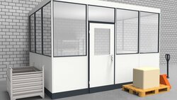Hallenbüro 3-seitig 4,00 x 3,00 m 12 m² (HB3-4030)