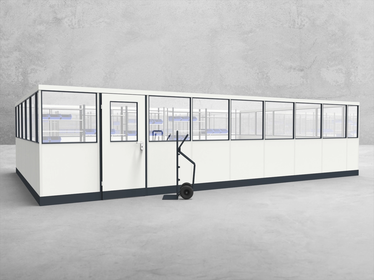 Aussenansicht für Stellwand 4-seitig 8,50 x 5,50 m System RS 45 von Becker Raumsysteme - Artikel SW4-8555