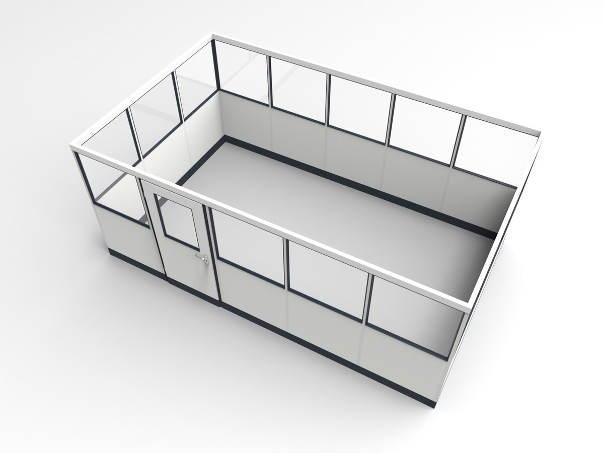 Wandanschluss für Stellwand 4-seitig 5,00 x 3,00 m System RS 45 von Becker Raumsysteme - Artikel SW4-5030