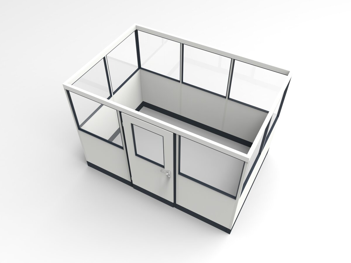 Wandanschluss für Stellwand 4-seitig 3,00 x 2,00 m System RS 45 von Becker Raumsysteme - Artikel SW4-3020