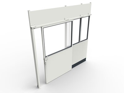 Einflügliges Schiebetürelement Rastergröße 5