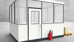 Hallenbüro 4-seitig 3,50 x 3,00 m 10,5 m² (HB4-3530)