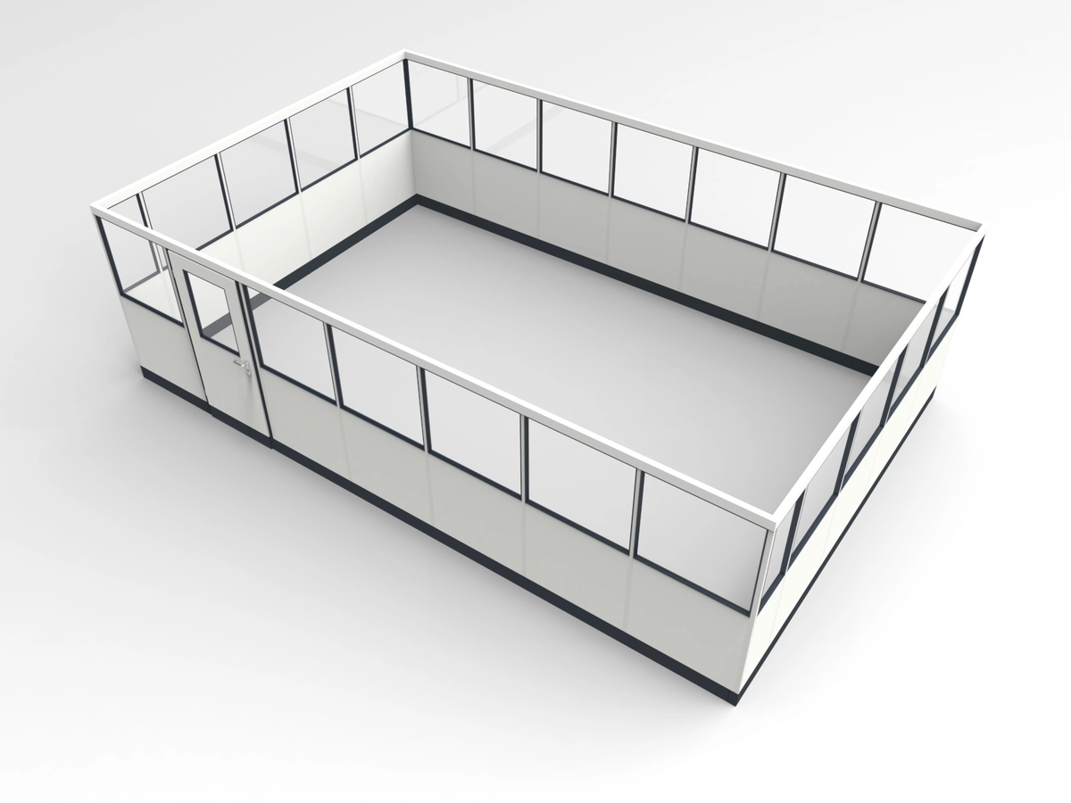 Wandanschluss für Stellwand 4-seitig 7,00 x 4,50 m System RS 45 von Becker Raumsysteme - Artikel SW4-7045