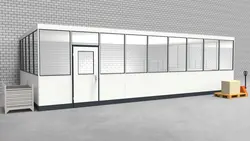 Hallenbüro 3-seitig 9,00 x 5,00 m 45 m² (HB3-9050)