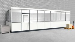 Hallenbüro 3-seitig 9,00 x 5,00 m 45 m² (HB3-9050)