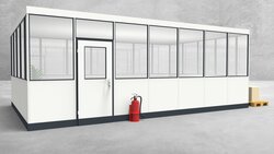 Hallenbüro 4-seitig 7,00 x 4,50 m 31,5 m² (HB4-7045)