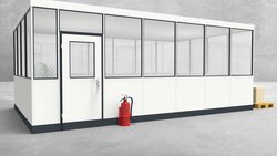 Hallenbüro 4-seitig 6,50 x 4,00 m 26 m² (HB4-6540)