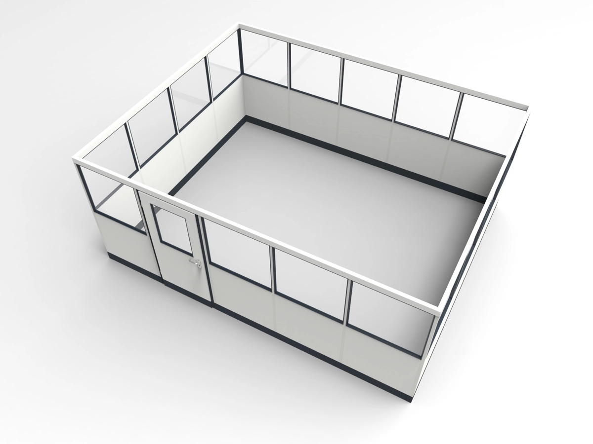Wandanschluss für Stellwand 4-seitig 5,00 x 4,00 m System RS 45 von Becker Raumsysteme - Artikel SW4-5040