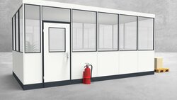 Hallenbüro 4-seitig 5,50 x 3,00 m 16,5 m² (HB4-5530)