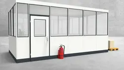 Hallenbüro 4-seitig 5,50 x 3,00 m 16,5 m² (HB4-5530)