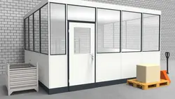 Hallenbüro 3-seitig 4,50 x 4,00 m 18 m² (HB3-4540)