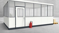 Hallenbüro 4-seitig 5,50 x 4,50 m 24,75 m² (HB4-5545)
